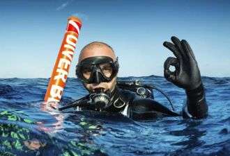 Diver with SMB