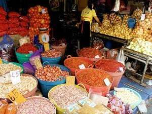 Thai spices market bang niang